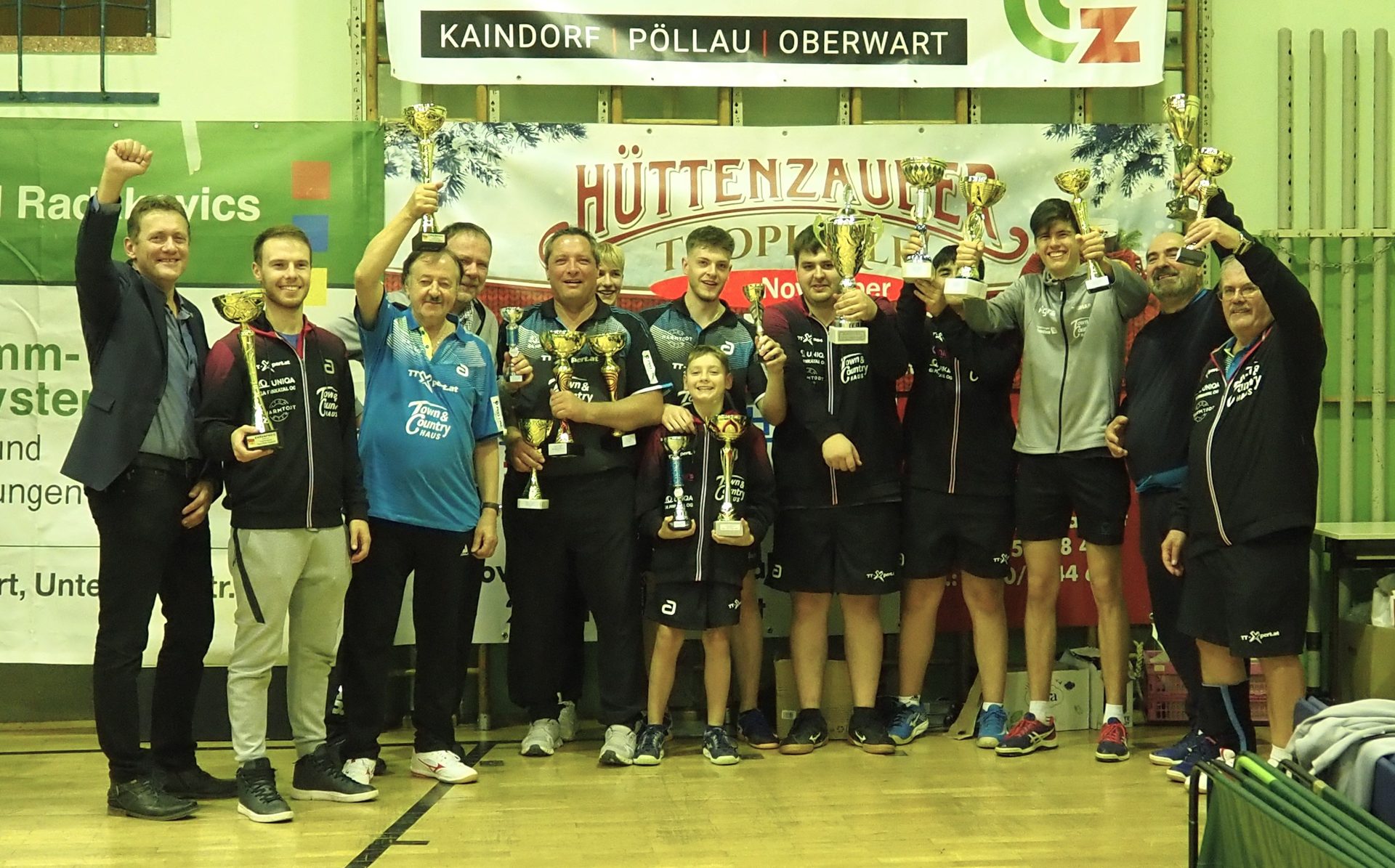 Erfolgreiches Abschneiden des UTTC Oberwart beim 32. Internationalen Tischtennisturnier
